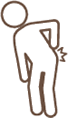 腰が痛いイラスト